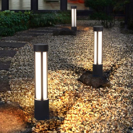 現(xiàn)代簡約LED柱形庭院燈防水亞克力戶外公園別墅小區(qū)景觀燈可定制