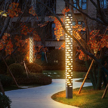 方形景觀燈激光切割鏤空工藝特色售樓部廣場小區(qū)庭院燈廠家批發(fā)