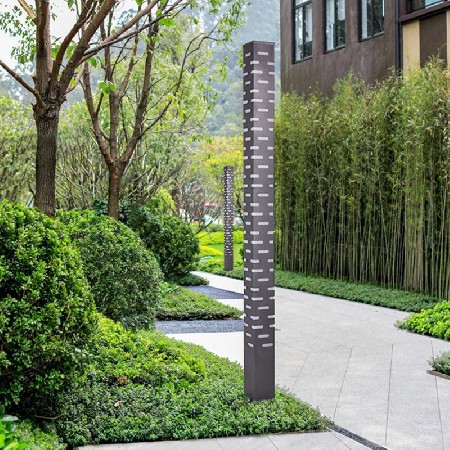 方形景觀燈激光切割鏤空工藝特色售樓部廣場小區(qū)庭院燈廠家批發(fā)