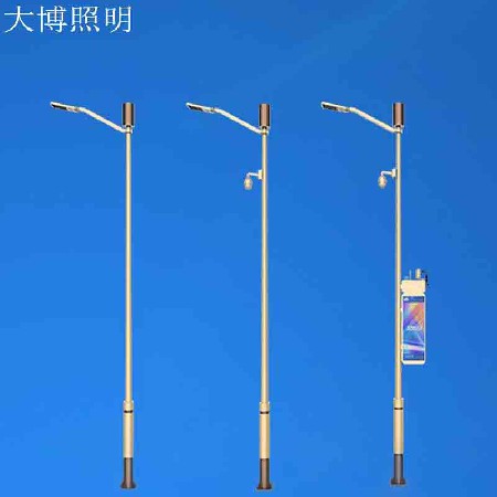批發(fā)定制智慧燈桿 基礎(chǔ)款監(jiān)控廣告屏多功能智能LED路燈